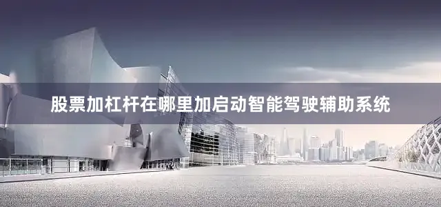 股票加杠杆在哪里加启动智能驾驶辅助系统