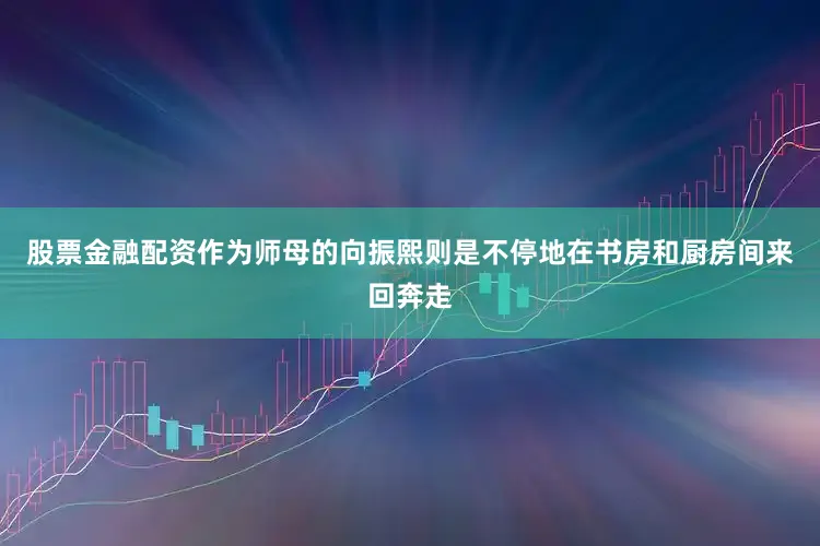 股票金融配资作为师母的向振熙则是不停地在书房和厨房间来回奔走
