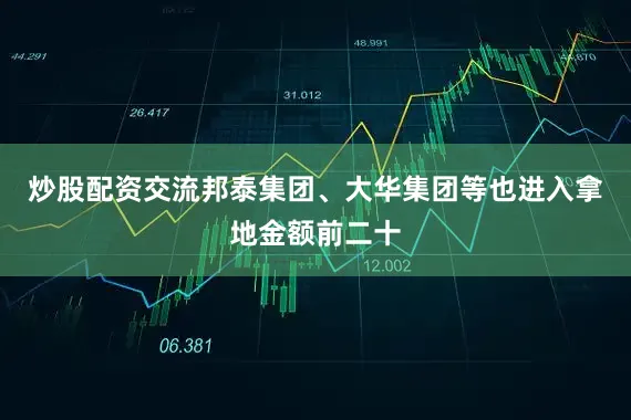 炒股配资交流邦泰集团、大华集团等也进入拿地金额前二十